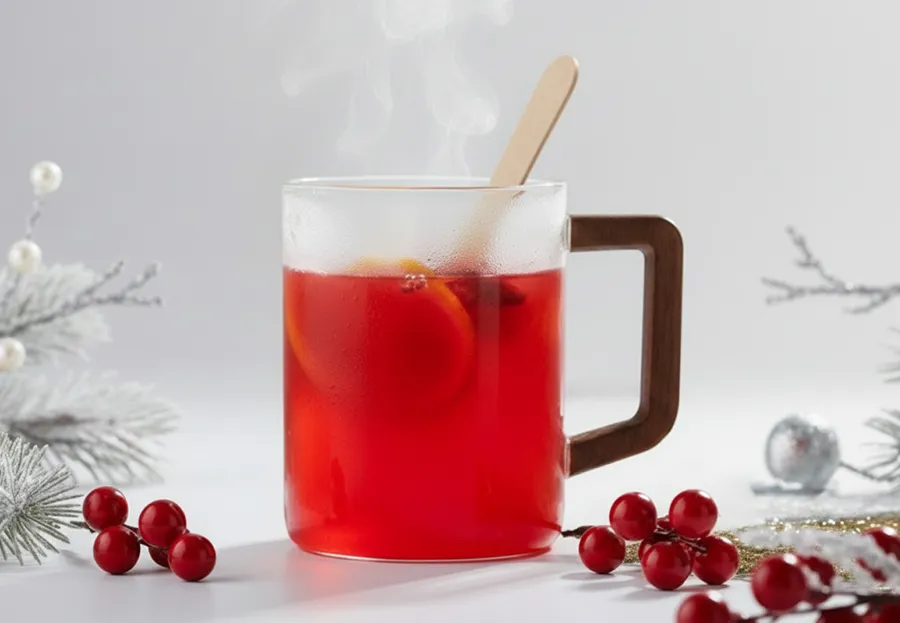 Горячий сорбет клюква с апельсином